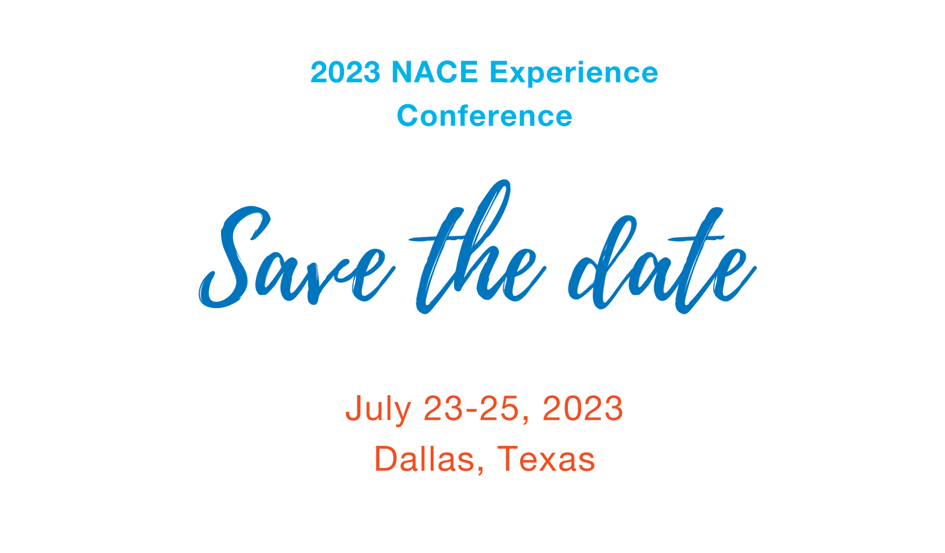 thumbnails 2023 NACE Experience Conference - Save the Date